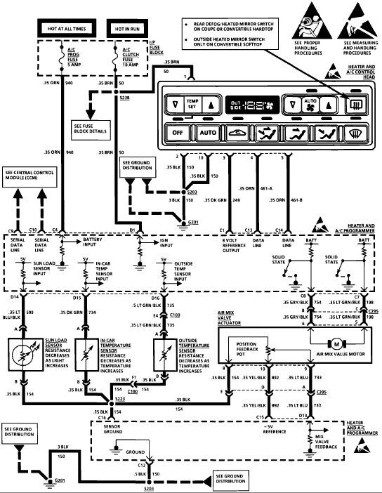 1993 A  C Control Diagram - Corvetteforum