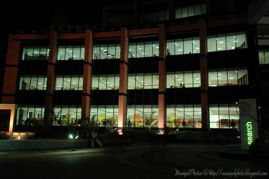 Manipal University Health Sciences Library best among all Health Sciences  Libraries in India night photo
