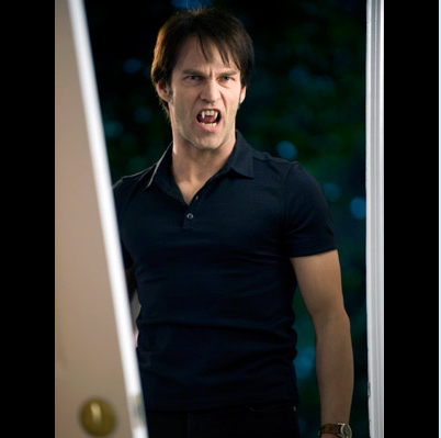 true blood bill fangs. Bill Compton on True Blood