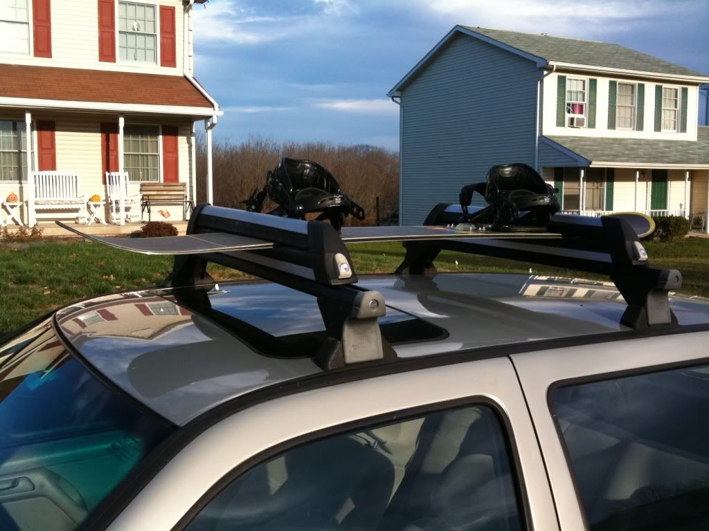 MK3 Golf Roof Rack with snowboard/ski attachment and bike rack VW