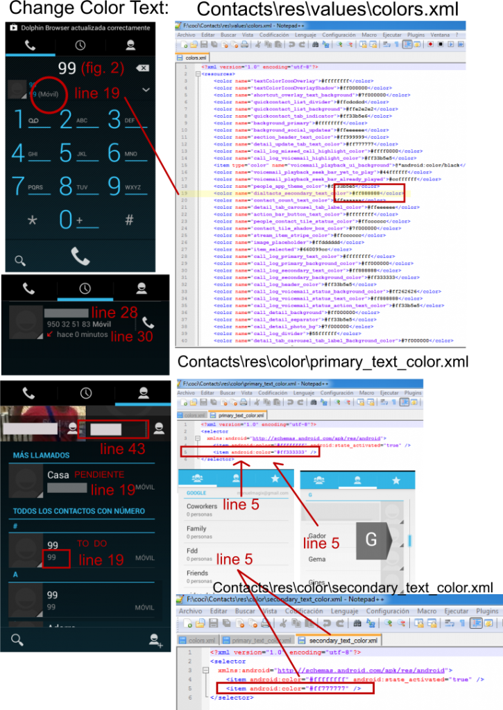 HOW TO modify color Contacts CM/AOPK/AOSP | XDA Forums