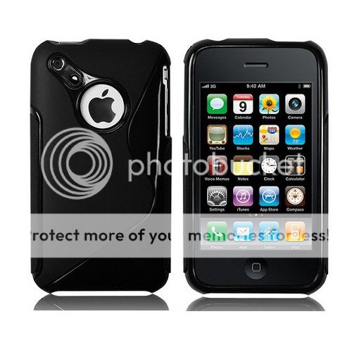 iPhone 3G 3GS TPU Silikon Hülle Tasche Cover Schutz Etui Case S line