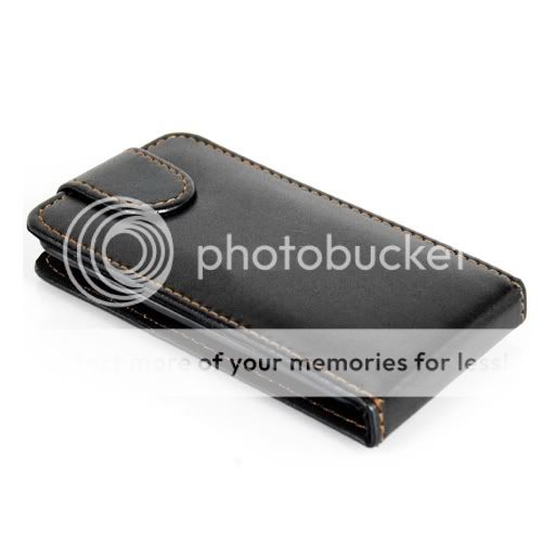 Ipod Touch 4 4G Leder Hülle Tasche Cover Case Etui Hülle schwarz