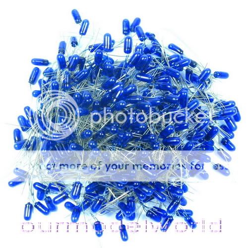 50pcs Grain of Wheat Bulbs Blue Small Bulbs 6V Mini Bulb  