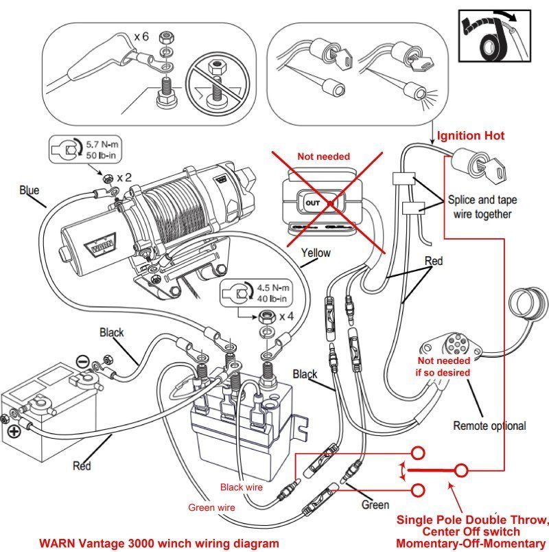 Winch toggle switch - Yamaha Rhino Forum - Rhino Forums.net warn winch 5 wire control wiring diagram 